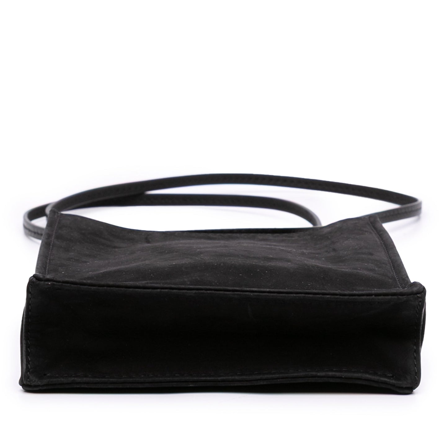 The Row – Mini Suede Crossbody Bag – Nero - Etoilux
