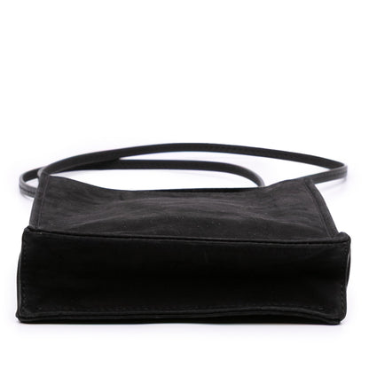 The Row – Mini Suede Crossbody Bag – Nero - Etoilux