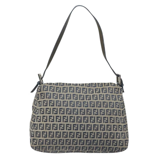 Fendi Mamma Baguette Zucchino Canvas Navy – 28 cm - Etoilux