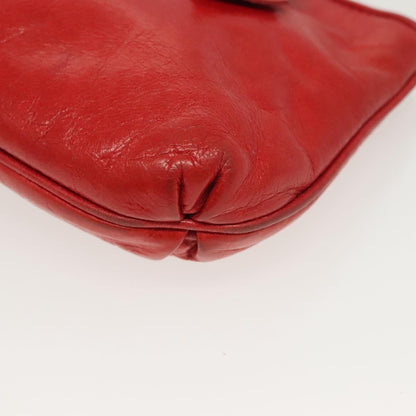 Miu Miu – Pouch in Pelle Rossa con Fiocco e Dettagli Dorati - Etoilux