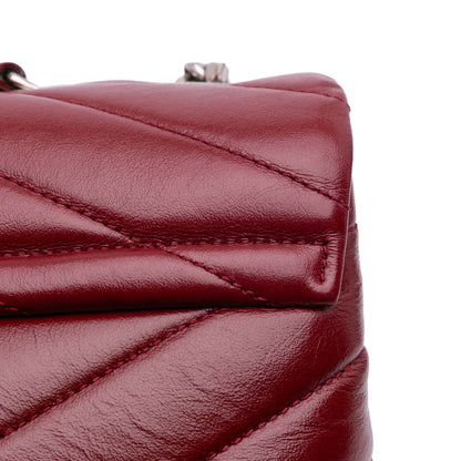 Saint Laurent LouLou Medium in pelle trapuntata – Rosso (2018) - Etoilux