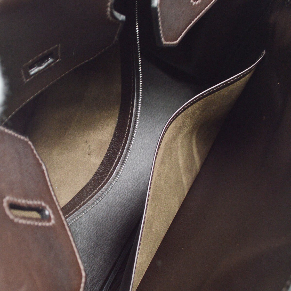 Hermès – Birkin 35 in Pelle Marrone con Inserti Tressé Multicolor - Etoilux