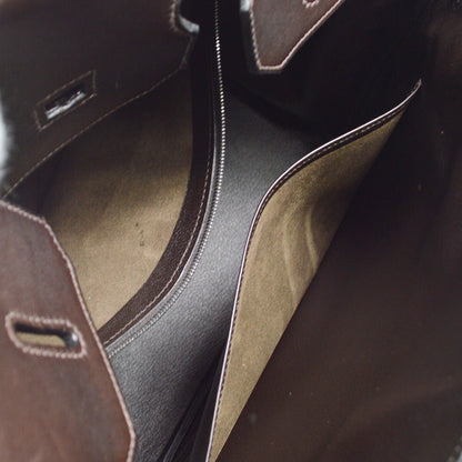 Hermès – Birkin 35 in Pelle Marrone con Inserti Tressé Multicolor - Etoilux