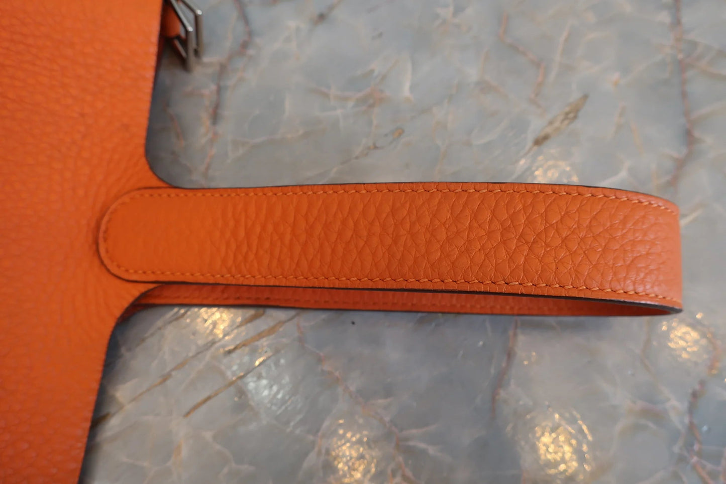 Hermès Picotin Lock MM Pelle Clemence Orange – Hardware Palladio - Etoilux