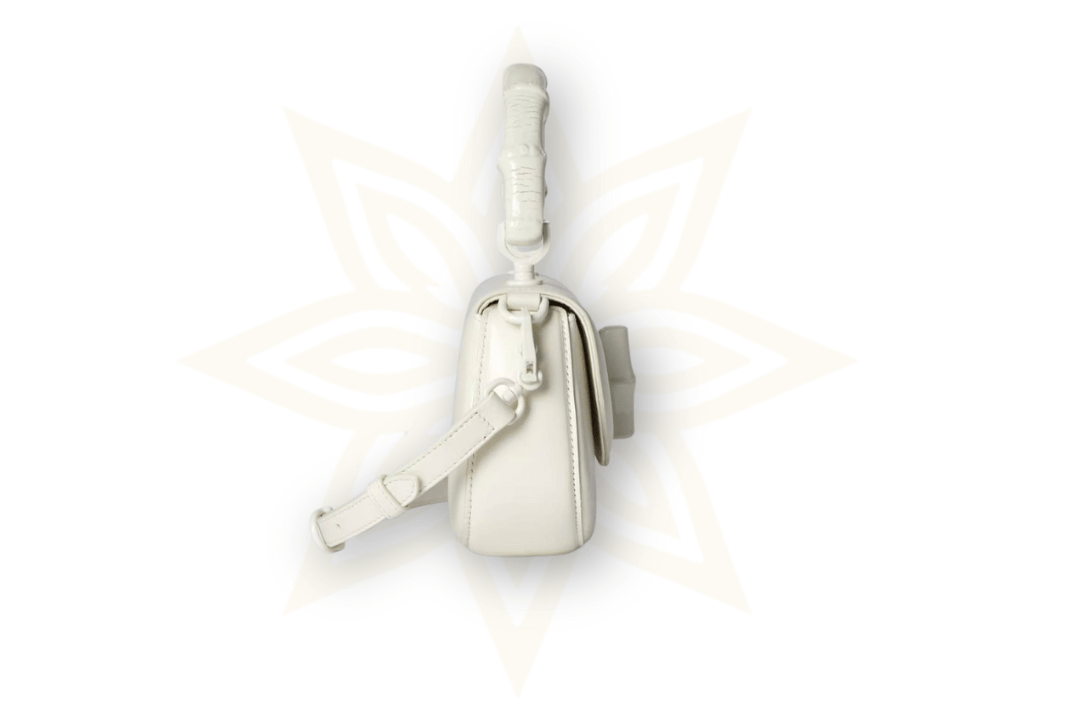 Gucci – Bamboo Diva Small in pelle bianca - Etoilux