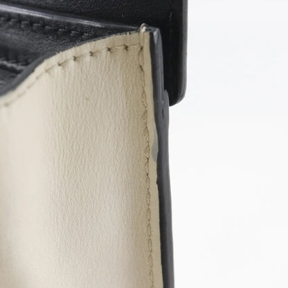 Céline Nano Luggage in Pelle Tricolore – Nero, Marrone e Bianco Sporco - Etoilux