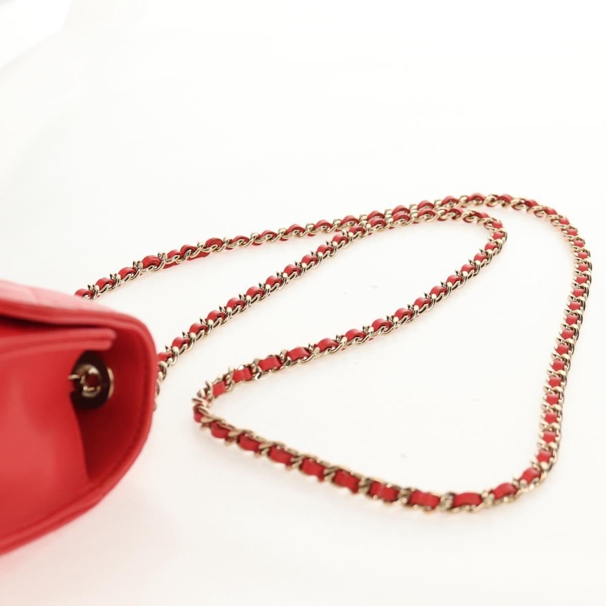 Chanel Trendy CC Small Flap Bag Pelle di Agnello Rossa Hardware Dorato - Etoilux