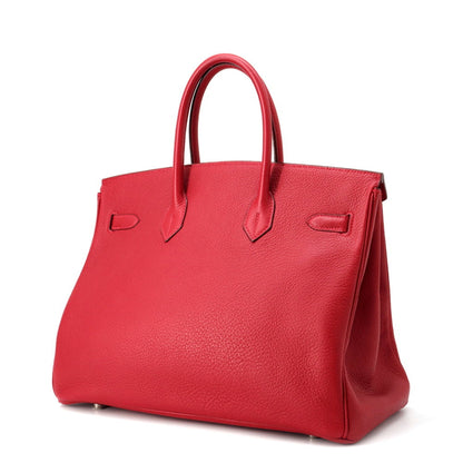 Hermès Birkin 35 – Pelle Rossa – Hardware Palladiato - Etoilux