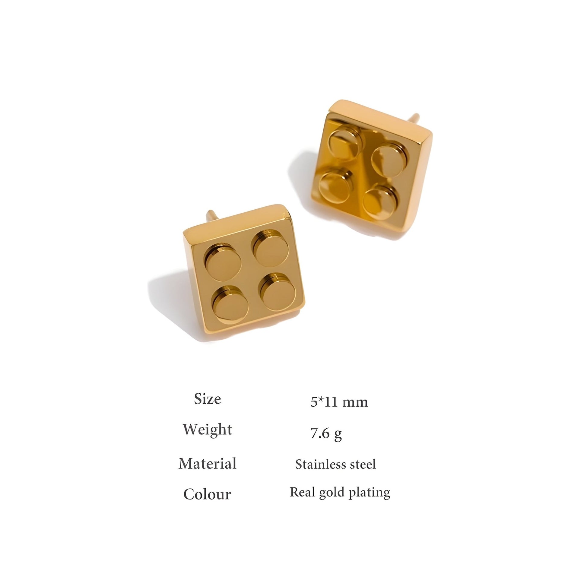 BEHI LEGO EARRINGS - Etoilux