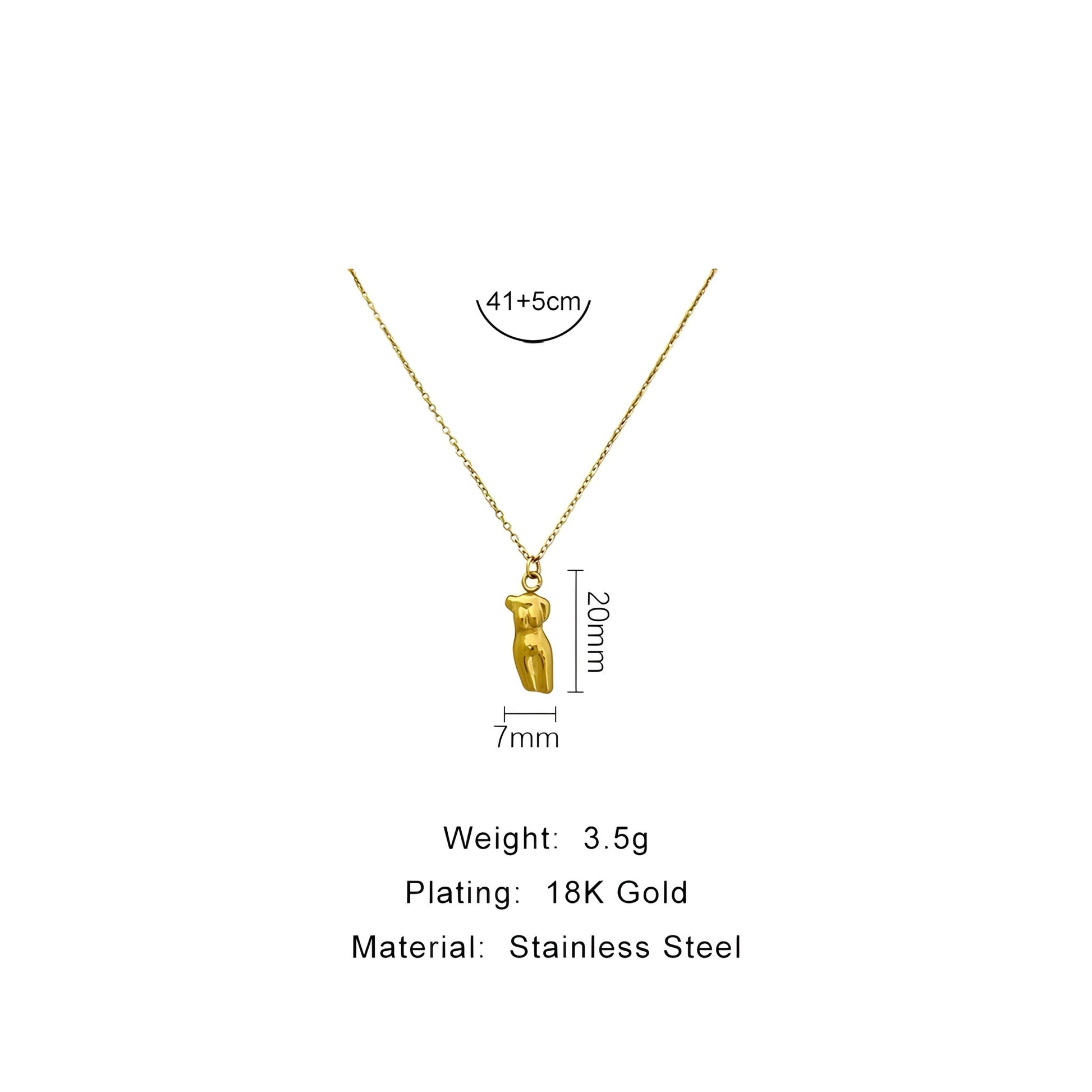 BEHI MANNEQUIN NECKLACE - Etoilux