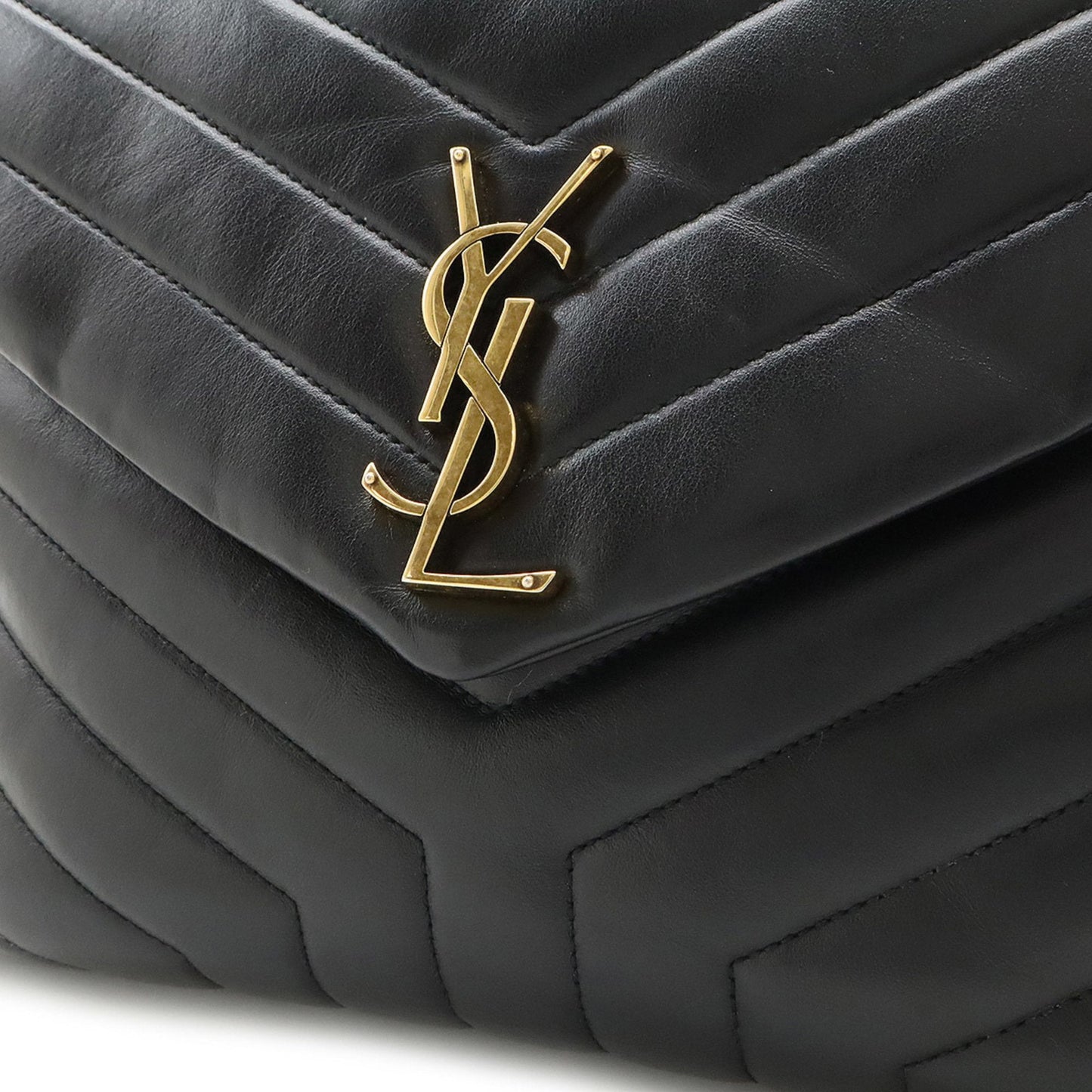 Saint Laurent – Loulou Medium in pelle trapuntata nera - Etoilux