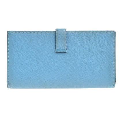 Hermès Béarn Soufflet – Pelle Epsom Bicolore – Blue Céleste / Rouge Tomate – Anno 2000 - Etoilux