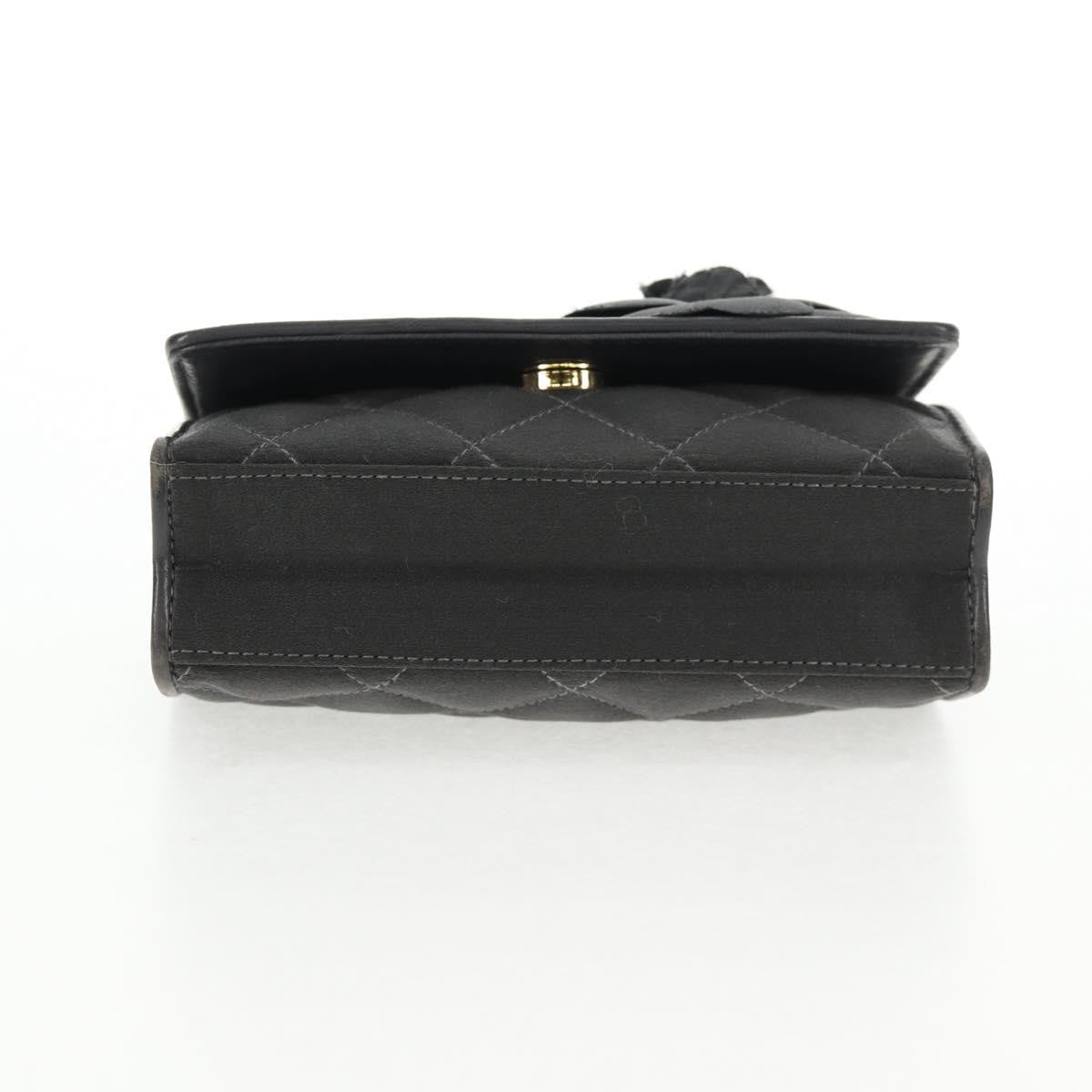 Chanel Mini Flap Bag Vintage Camellia Raso Nero – 15 cm - Etoilux