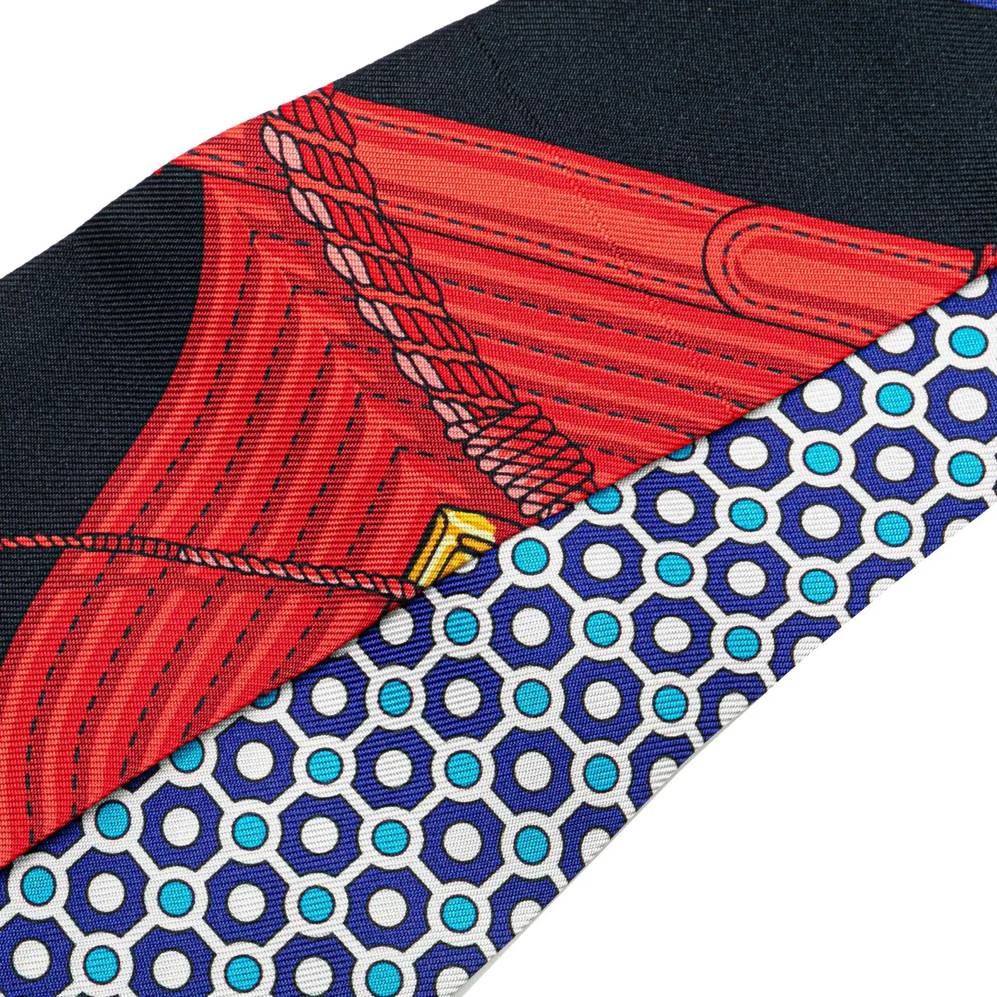 Hermes Sciarpa in twilly di seta Clic Clac Modern Cannage - Etoilux