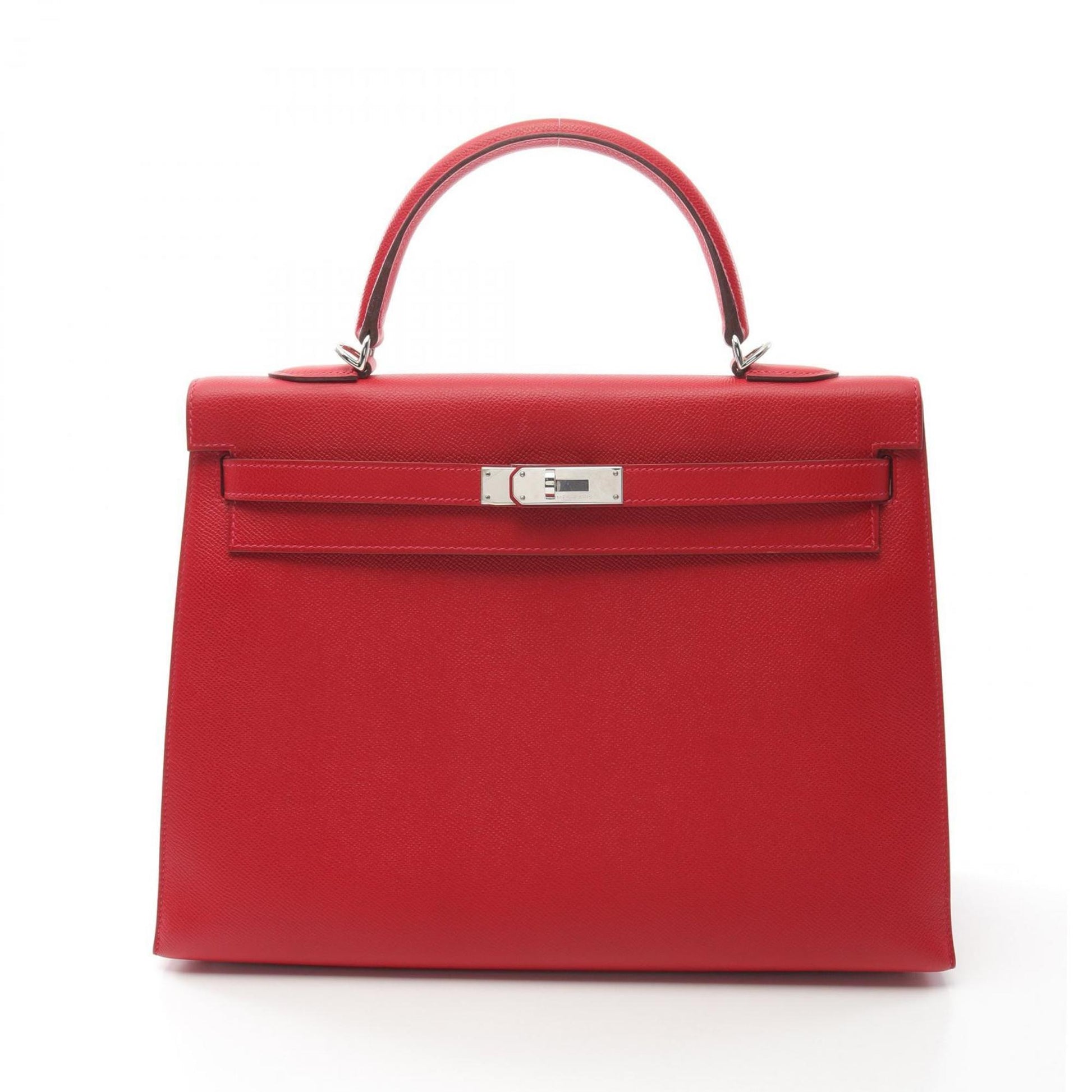 Hermès Kelly 35 – Pelle Rossa – Hardware Palladiato - Etoilux