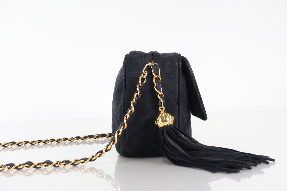 Chanel Camera Bag Camoscio con Frange
