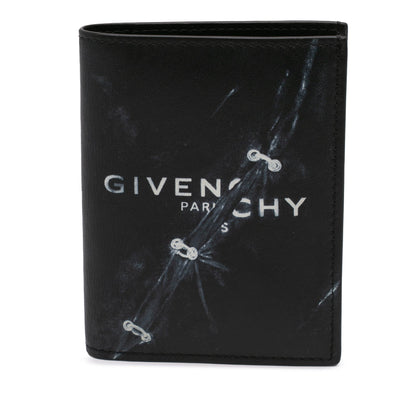 Givenchy – Porta Carte in Pelle Nera con Stampa Iconica - Etoilux