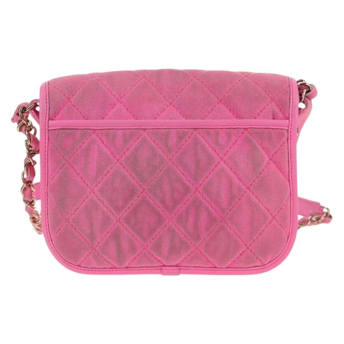 Chanel Small Flap Bag Denim Trapuntato Rosa – 20 cm - Etoilux
