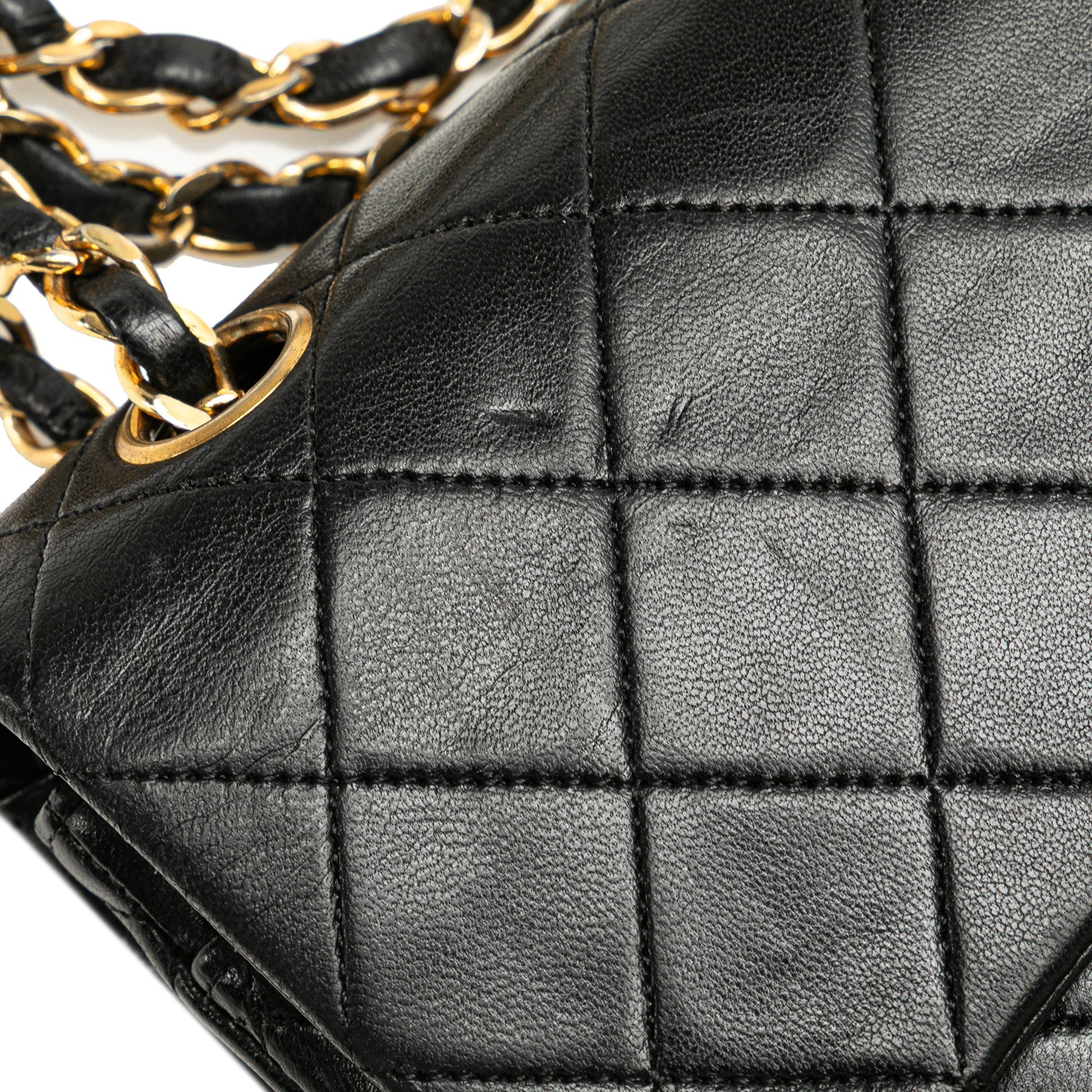 Chanel Classic Double Flap Small – Pelle di agnello nera – Serie 1 (1989–1991) - Etoilux