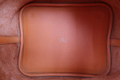 Hermès Picotin Lock MM Pelle Clemence Orange – Hardware Palladio - Etoilux
