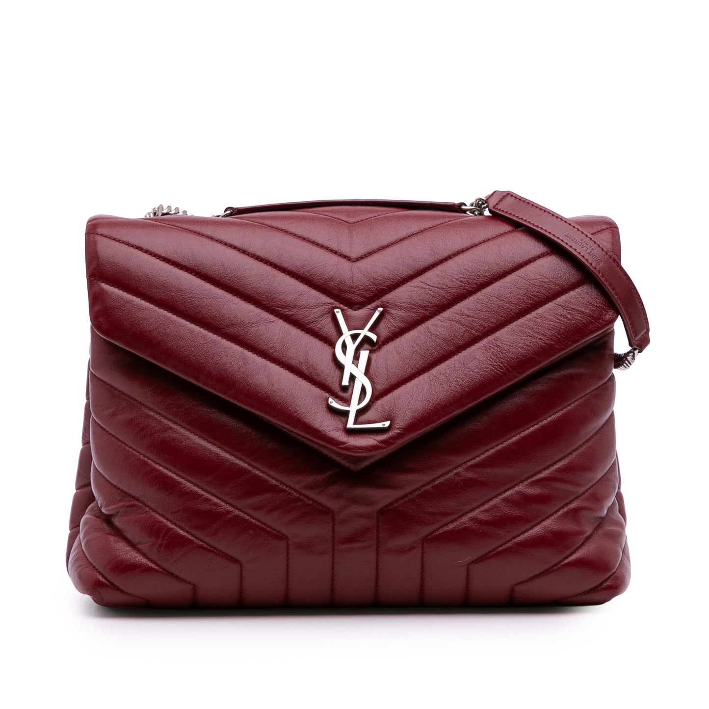Saint Laurent LouLou Medium in pelle trapuntata – Rosso (2018) - Etoilux