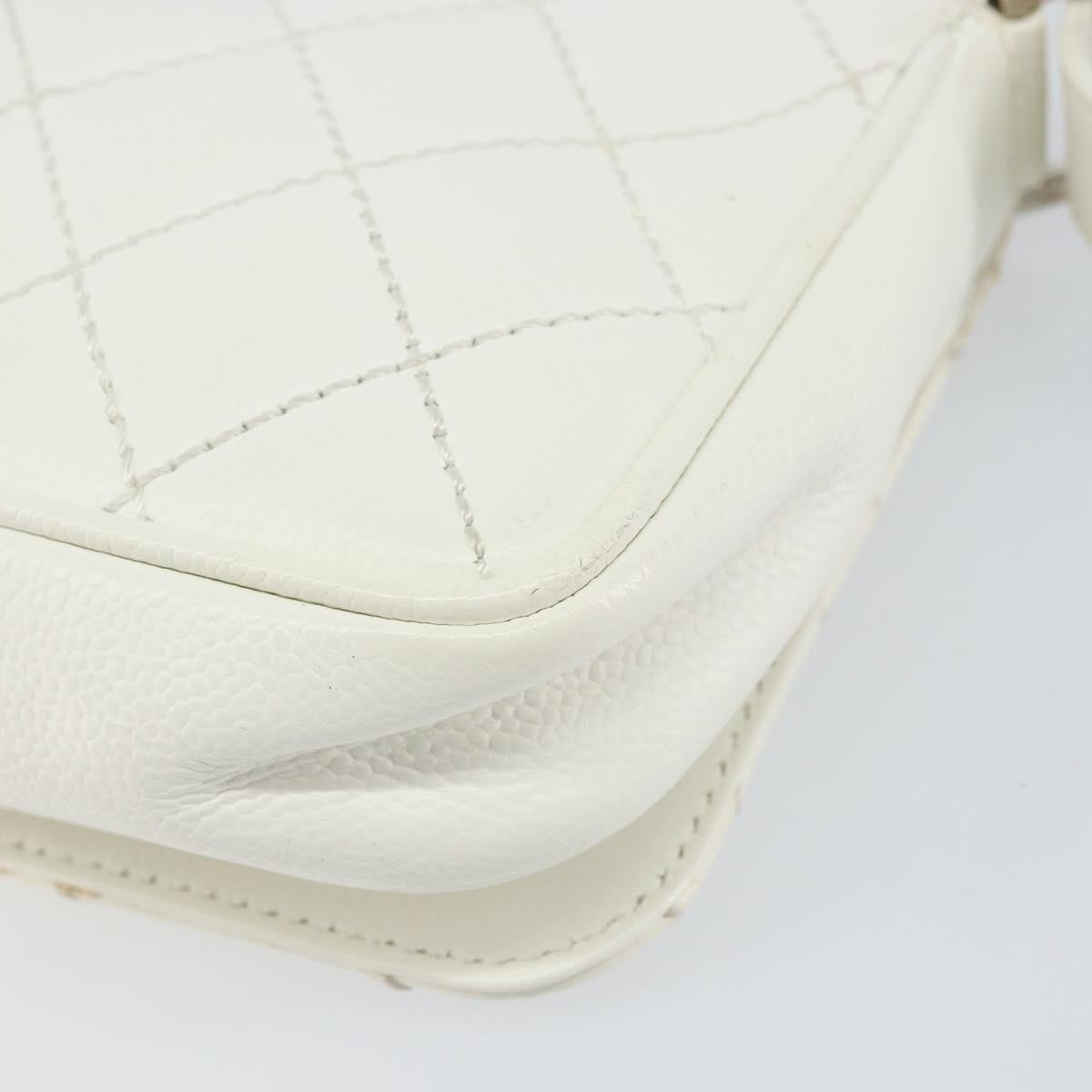 Chanel Timeless CC Shoulder Bag Pelle di Vitello Trapuntata Bianca – 29 cm - Etoilux