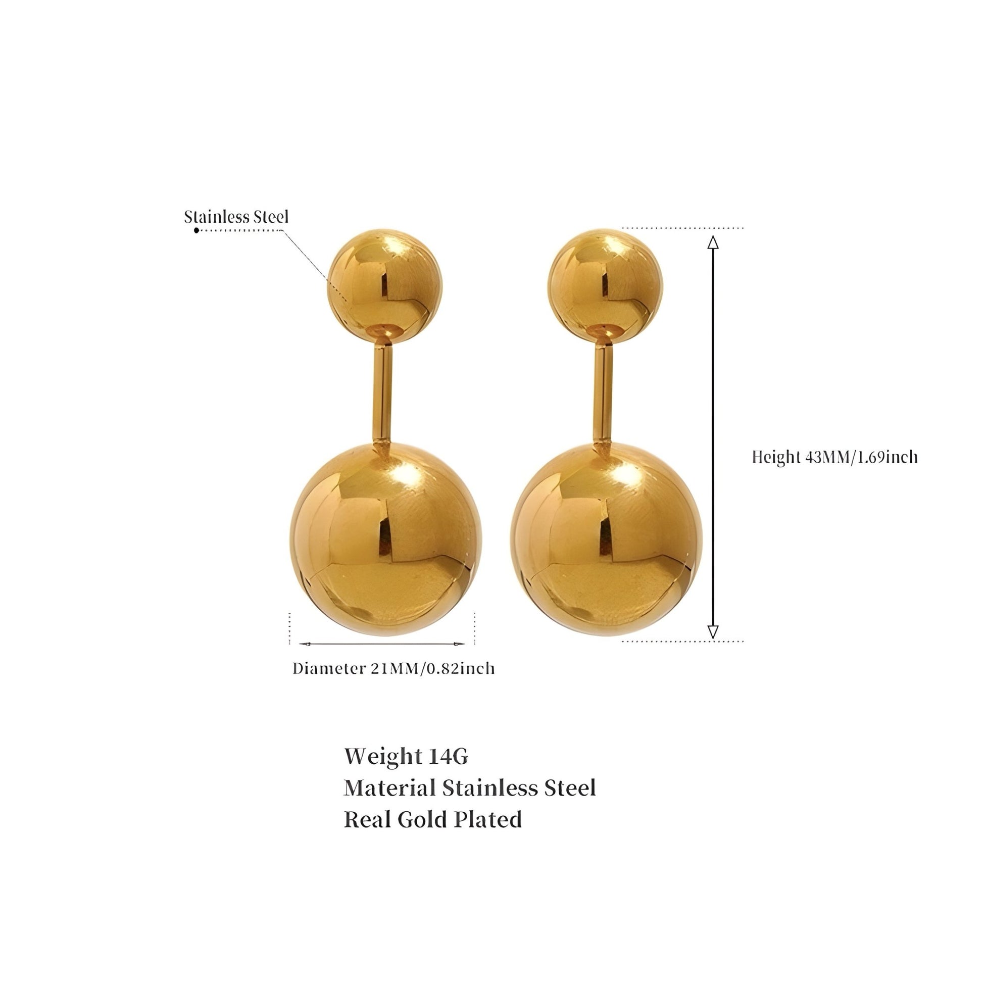 BEHI PERIN EARRINGS - Etoilux