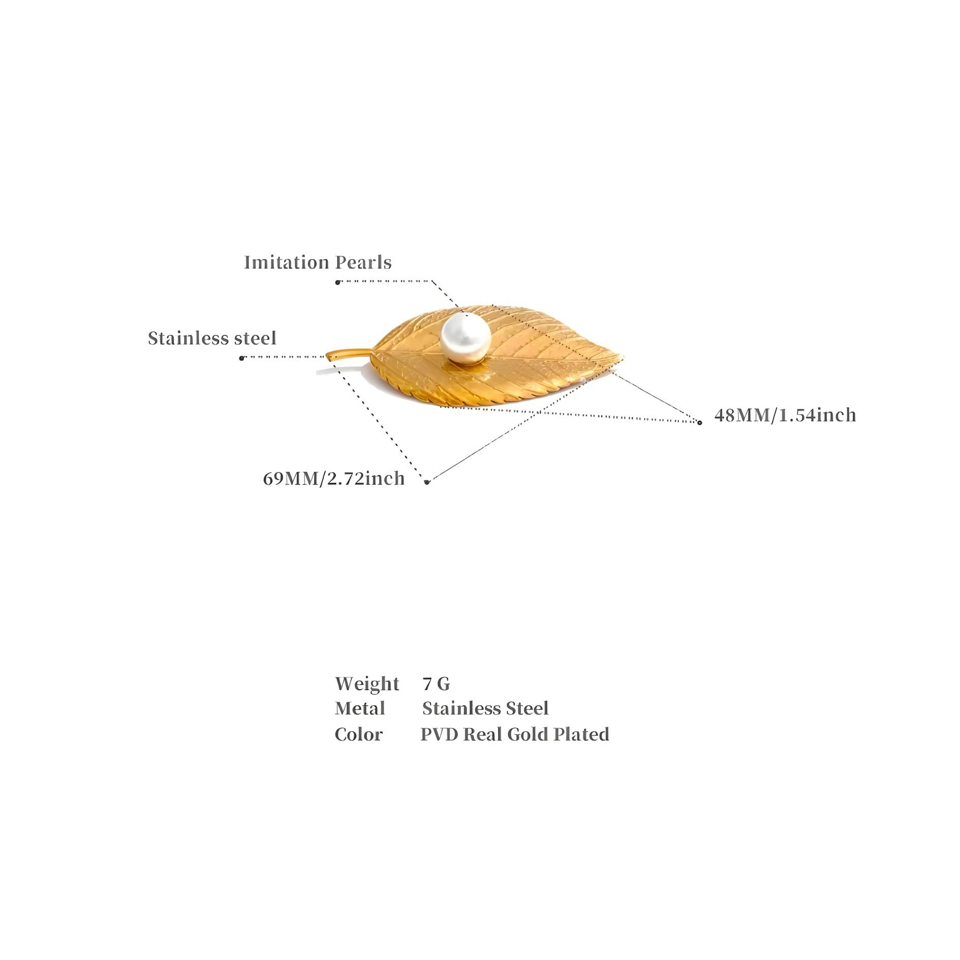 BEHI RAISA BROOCH - Etoilux
