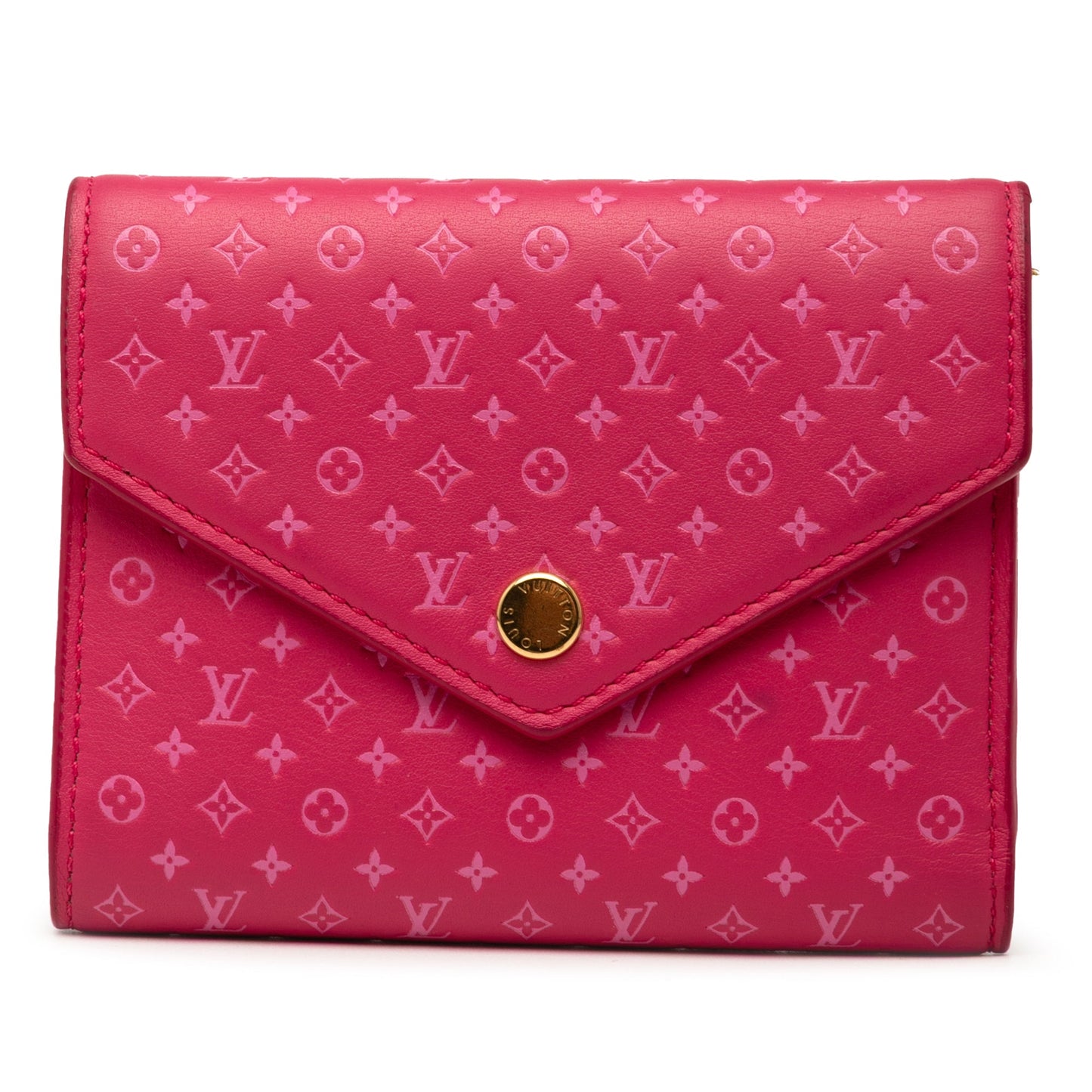 Louis Vuitton – Portafoglio Victorine Nanogram in pelle rosa - Etoilux