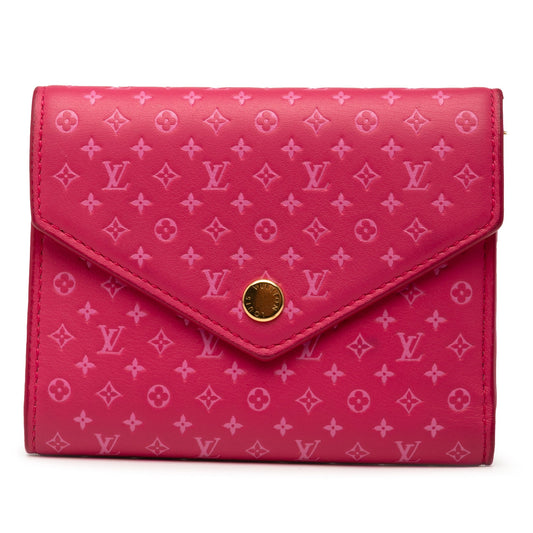 Louis Vuitton – Portafoglio Victorine Nanogram in pelle rosa - Etoilux