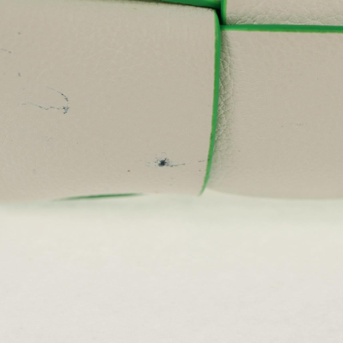 Bottega Veneta Cassette Mini Maxi Intrecciato Bianco/Verde – 12 cm - Etoilux
