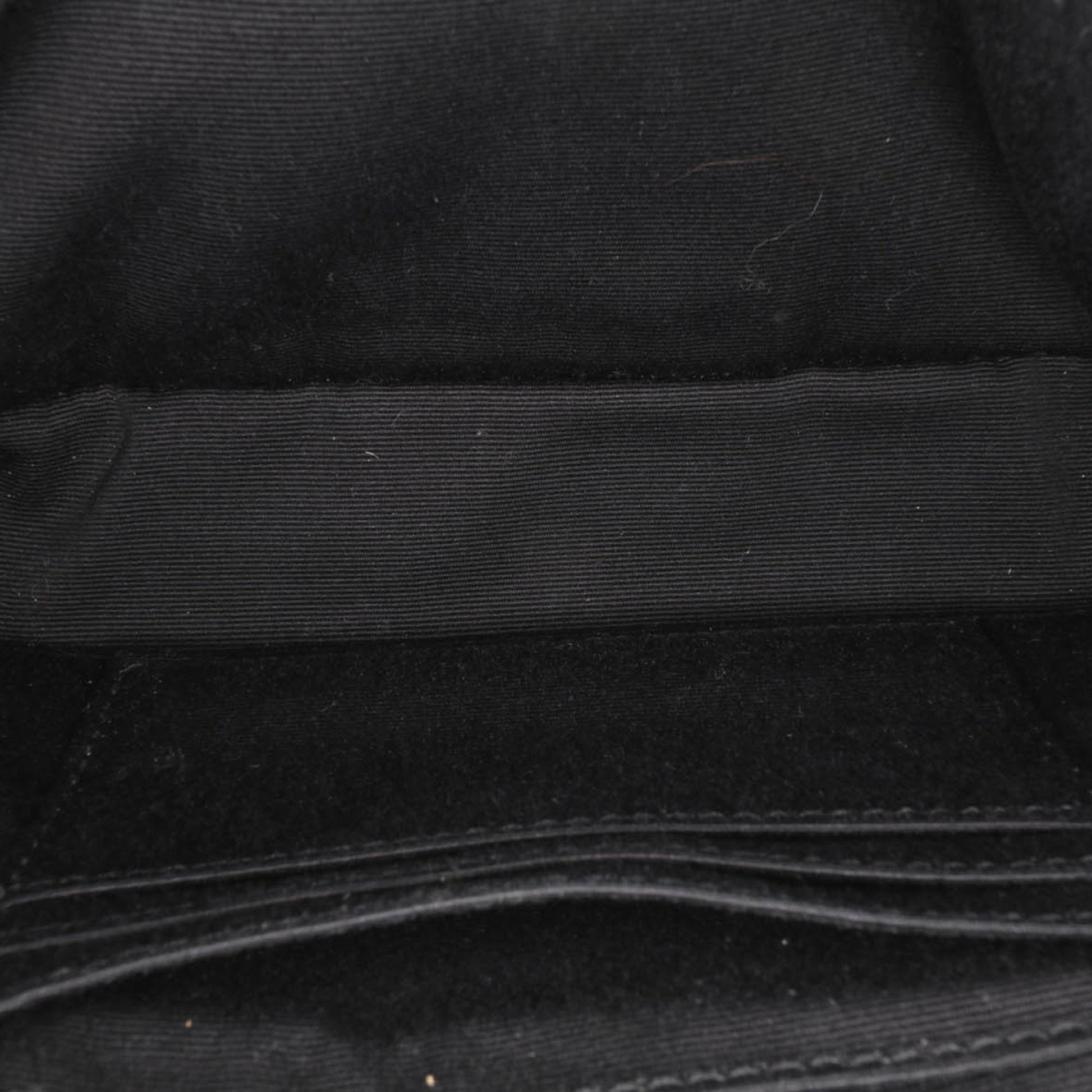 Saint Laurent Loulou Toy in Cotone Bandana Nero con Dettagli in Rafia – 2018 - Etoilux