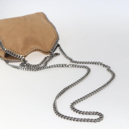 Stella McCartney Falabella Fold Over Shaggy Tiny – Beige / 18 cm - Etoilux
