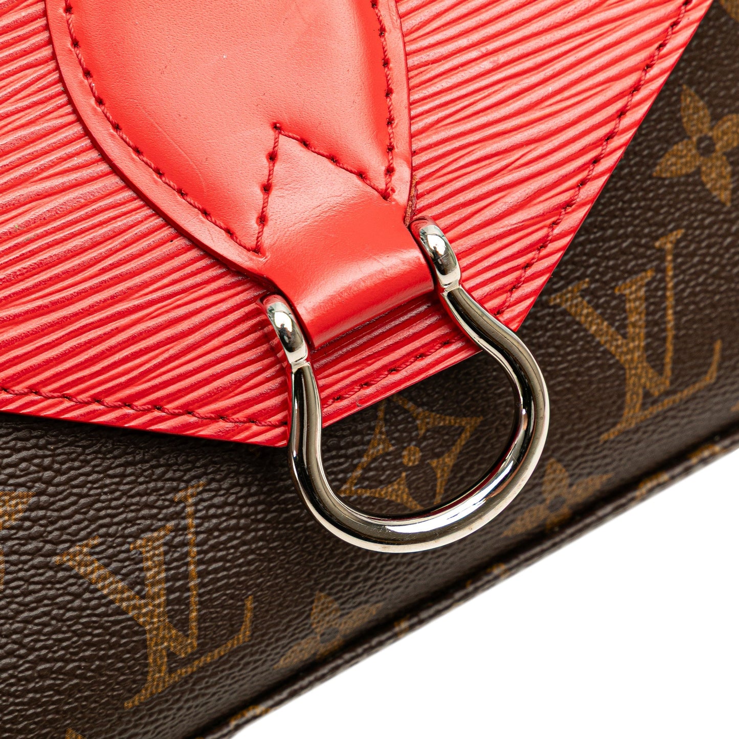 Louis Vuitton Saint Michel – Monogram & Pelle Epi Rossa - Etoilux