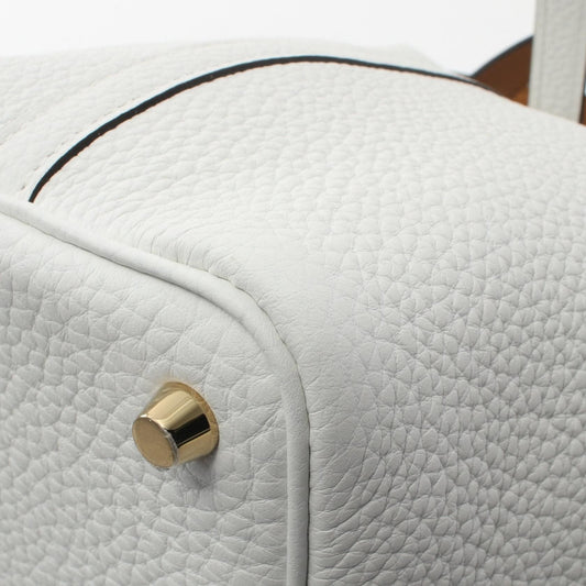 Hermès Picotin Lock 18 Taurillon Clemence Blanc – Hardware Or - Etoilux
