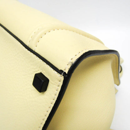CELINE Luggage Micro Tote in pelle liscia avorio - Etoilux