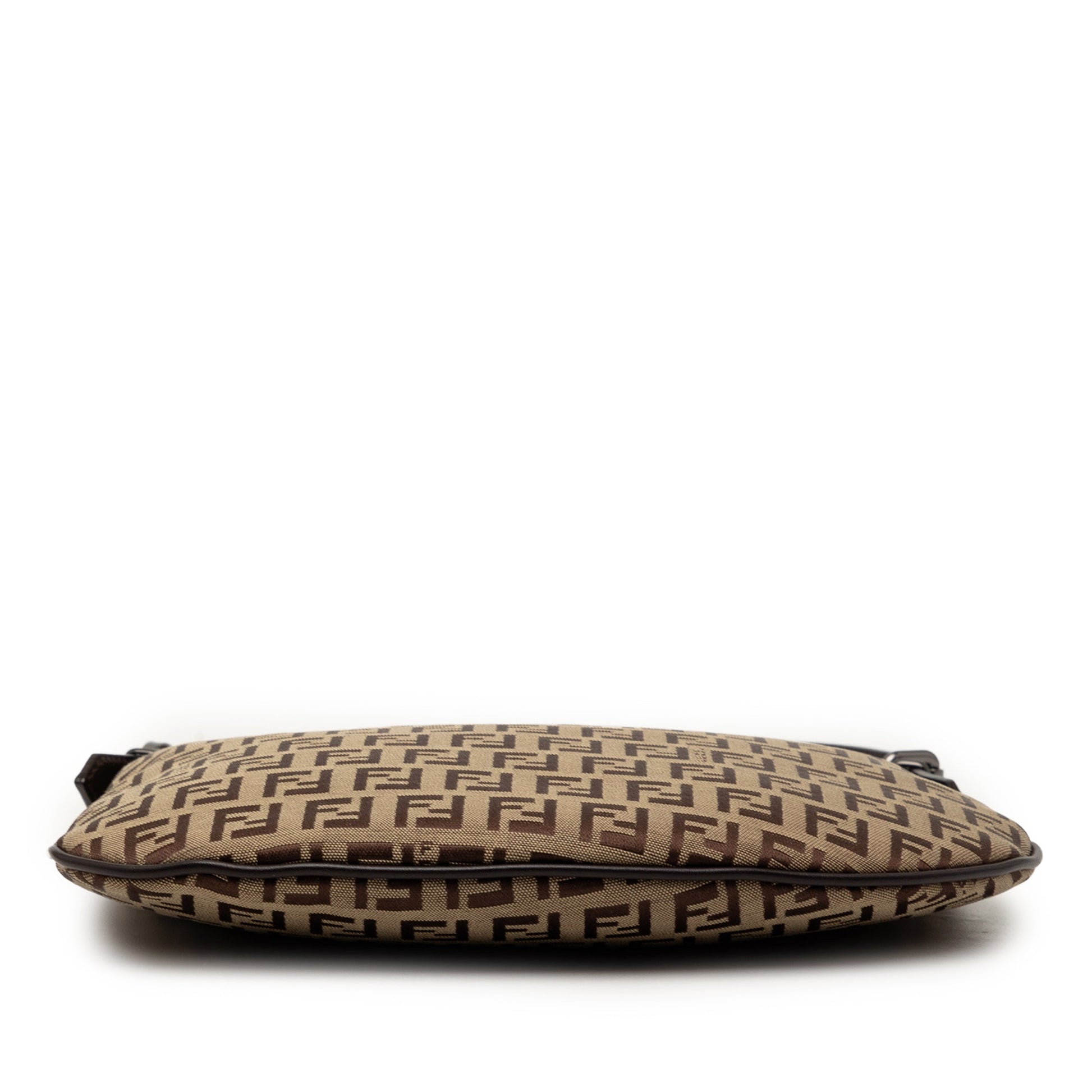 Fendi Oyster Bag Tela Zucchino Marrone Vintage – 23 cm - Etoilux