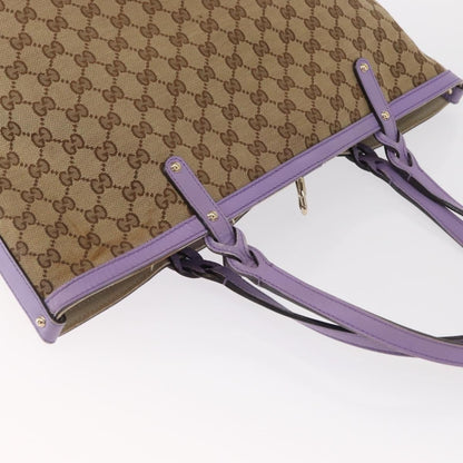 Gucci Craft Tote GG Canvas Beige/Lilla con Pochette – 33 cm - Etoilux