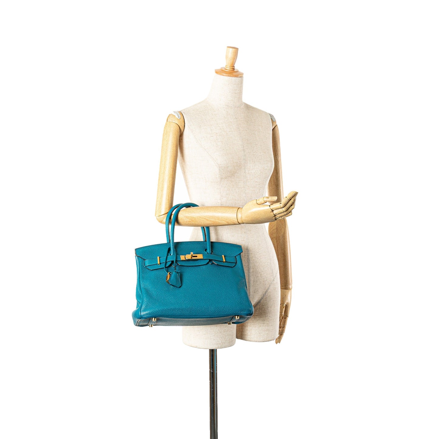 Hermès Birkin 30 Togo Bleu Izmir Hardware Oro — 1999 - Etoilux