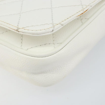 Chanel Timeless CC Shoulder Bag Pelle di Vitello Trapuntata Bianca – 29 cm - Etoilux