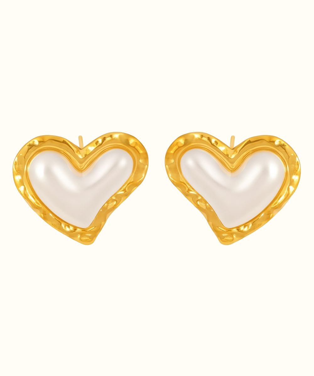 Orecchino Cuore Madreperla - Etoilux