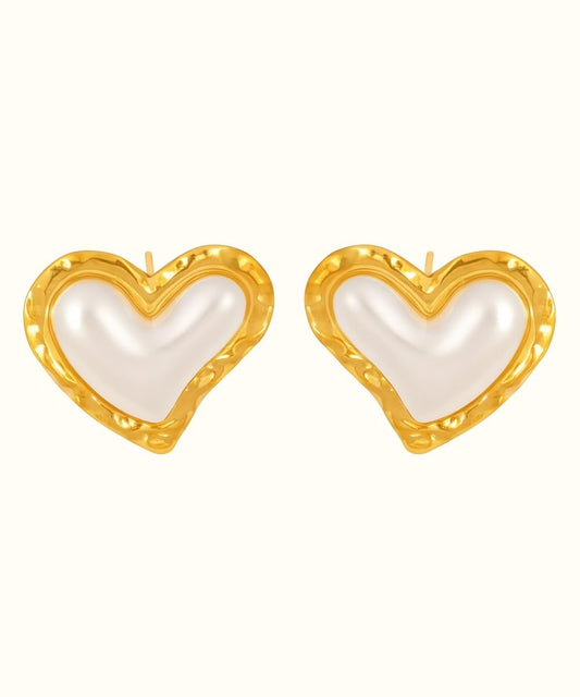 Orecchino Cuore Madreperla - Etoilux