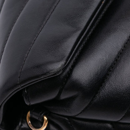 Saint Laurent – LouLou Toy in Pelle Matelassé Nera – 2019 - Etoilux