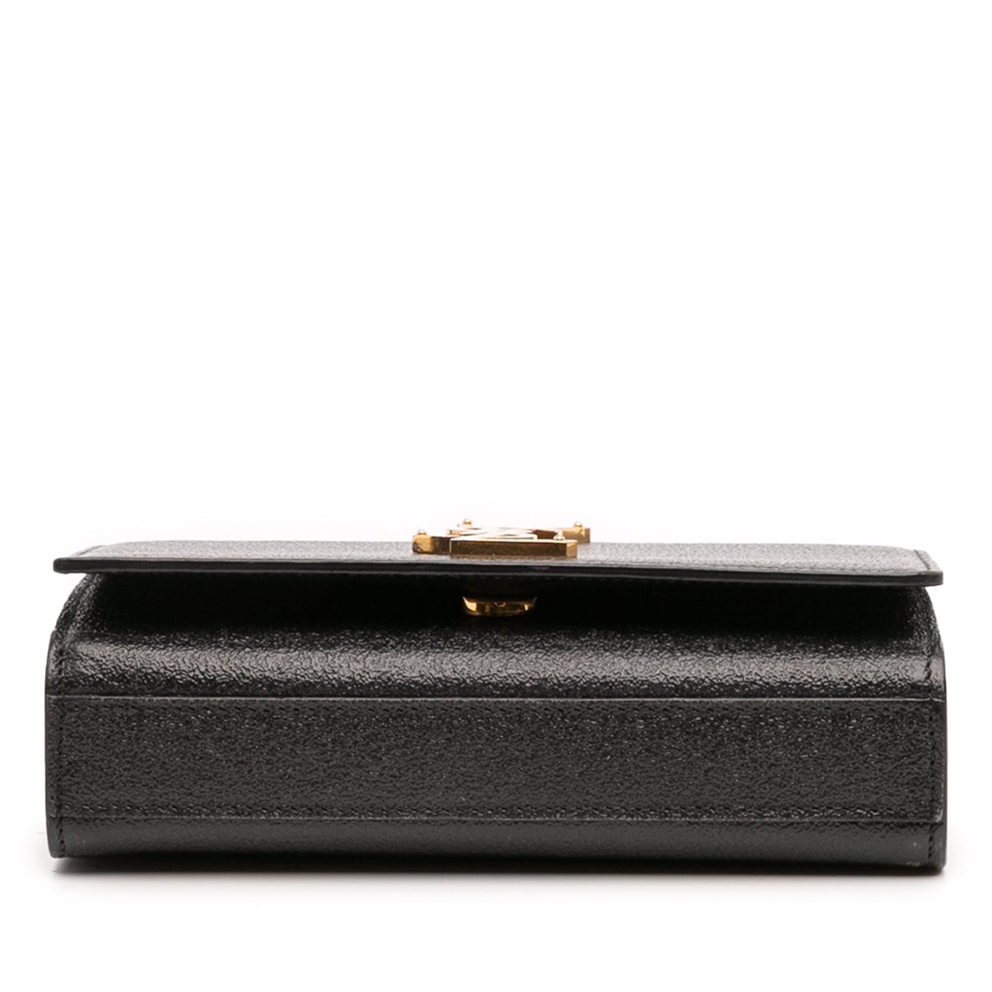 Saint Laurent Kate – Pelle nera con catena dorata (2016) - Etoilux