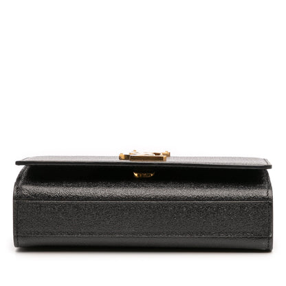Saint Laurent Kate – Pelle nera con catena dorata (2016) - Etoilux