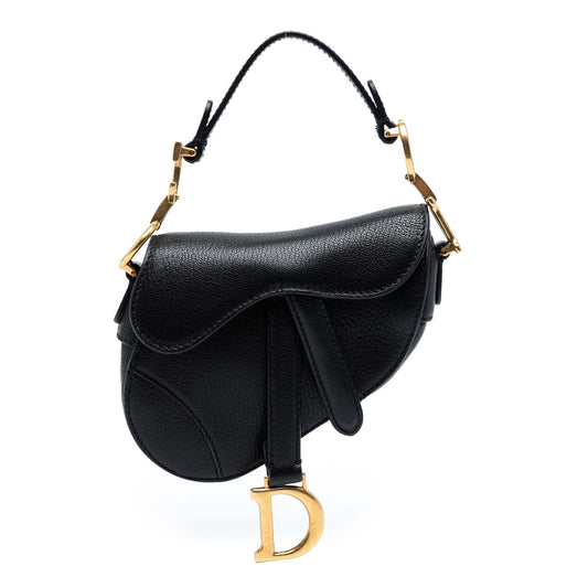 Dior Saddle Micro in Pelle di Capra Nera – 2021 - Etoilux