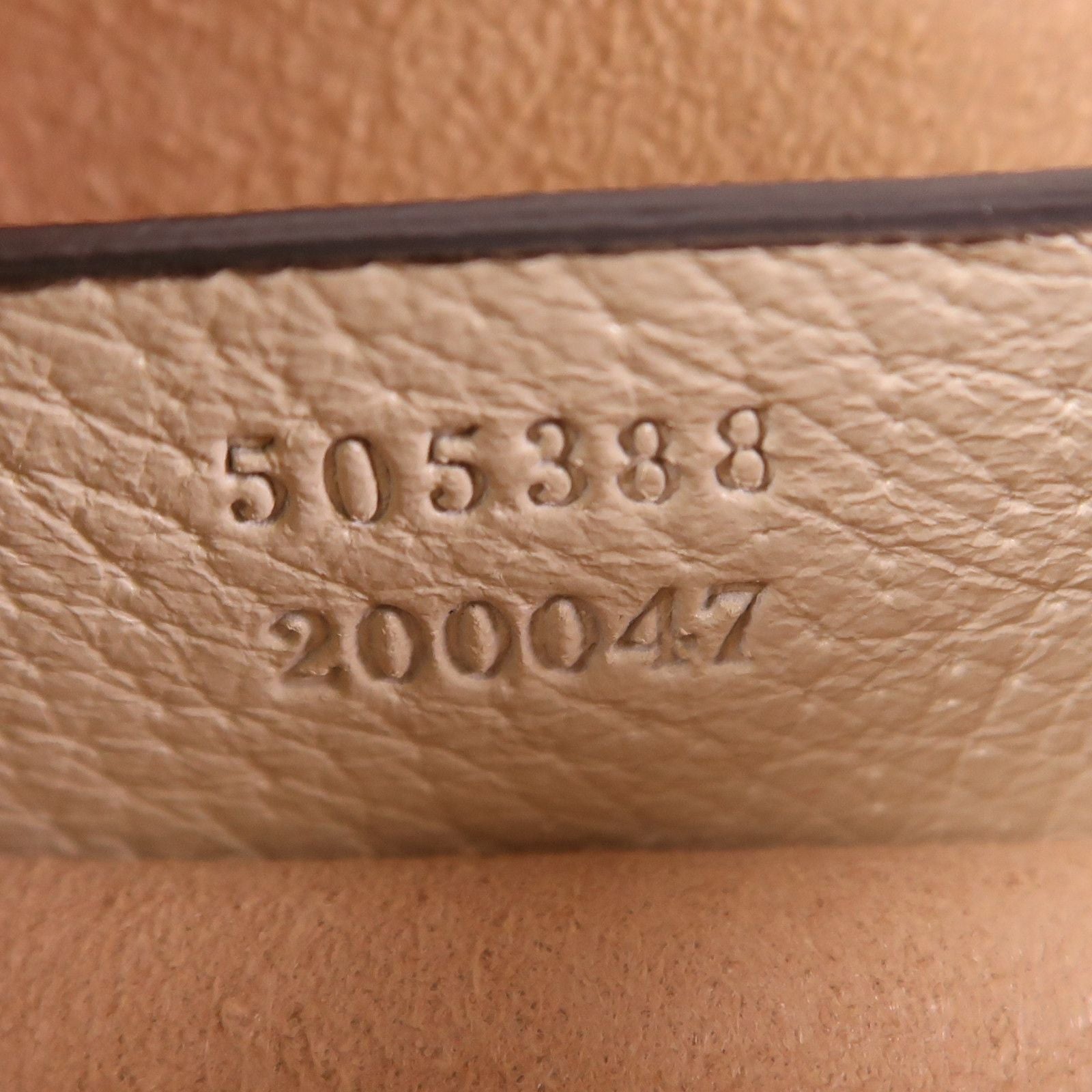 GUCCI Cowhide Leather Totem Butterfly Shoulder Bag Beige - Etoilux