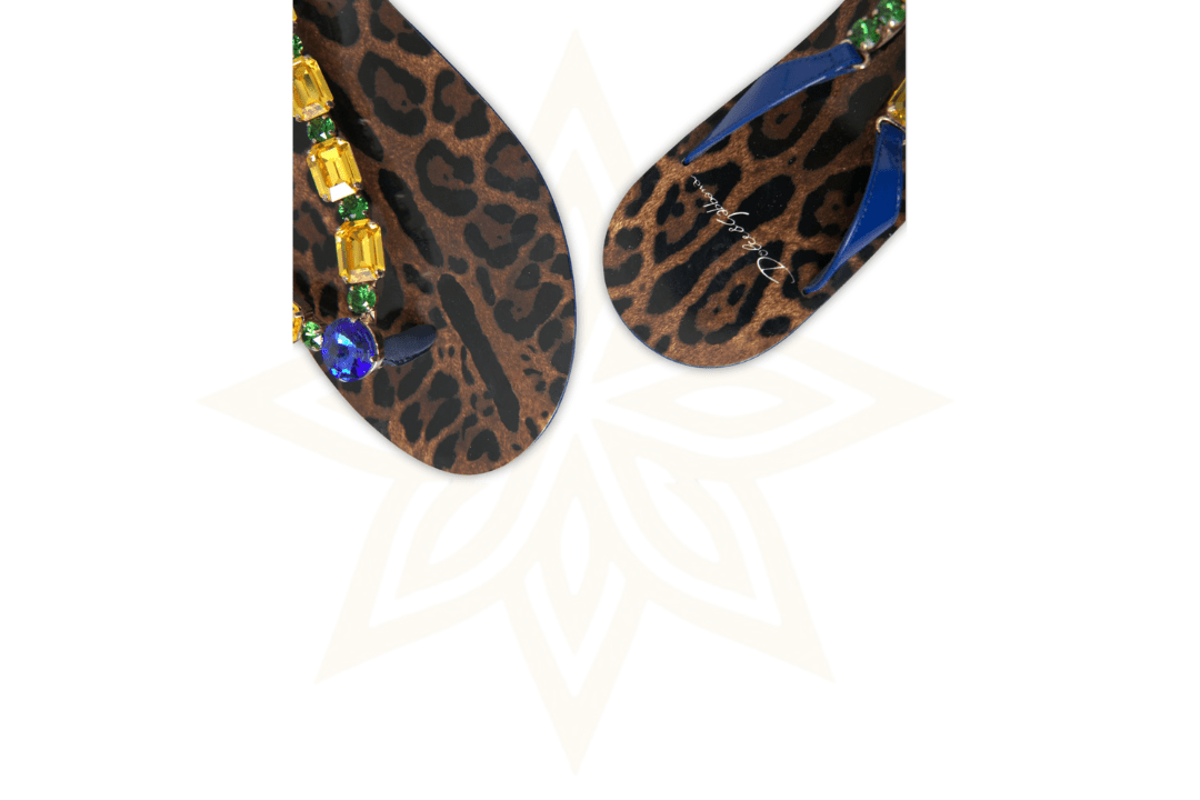 DOLCE & GABBANA - Infradito Gioiello Leopardate - Etoilux