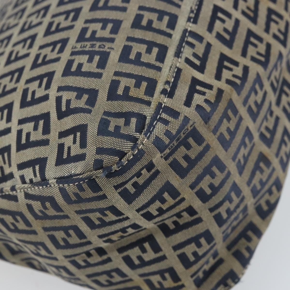 Fendi Mamma Baguette Zucchino Canvas Navy – 28 cm - Etoilux