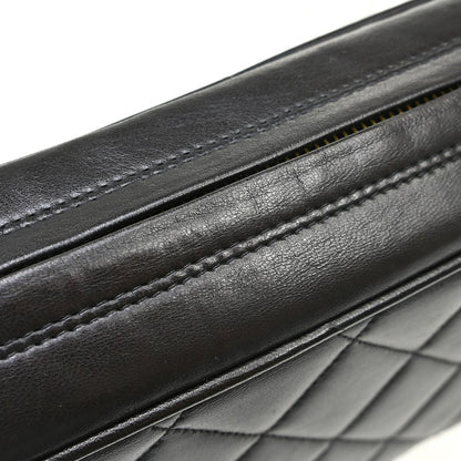 Chanel Vintage Flap a Spalla – Agnello Trapuntato Nero · 27 cm - Etoilux